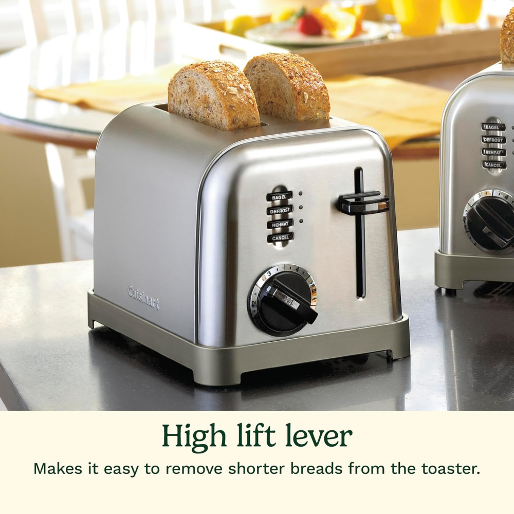 Тостер Cuisinart CPT-160 Metal Classic 900 Вт, нержавеющая сталь.