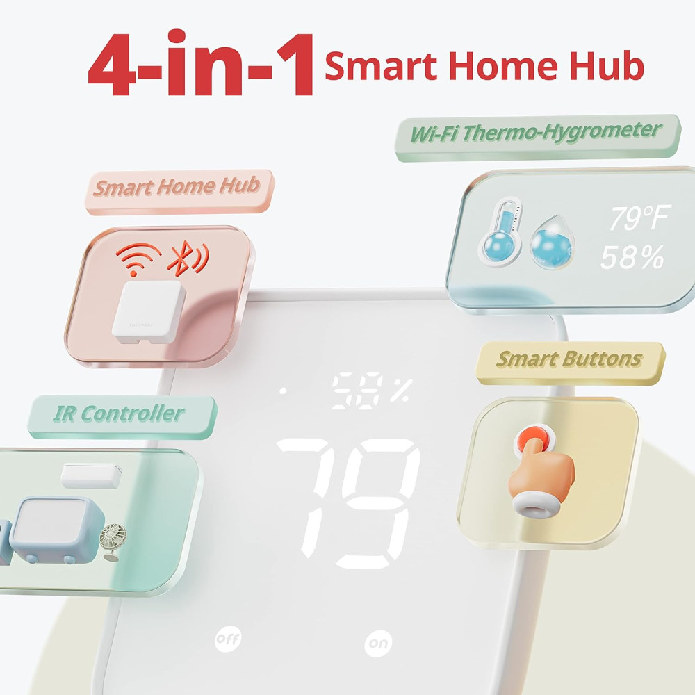 Умный WiFi термометр-гигрометр, ‎Датчик SwitchBot Hub 2 W3202100
