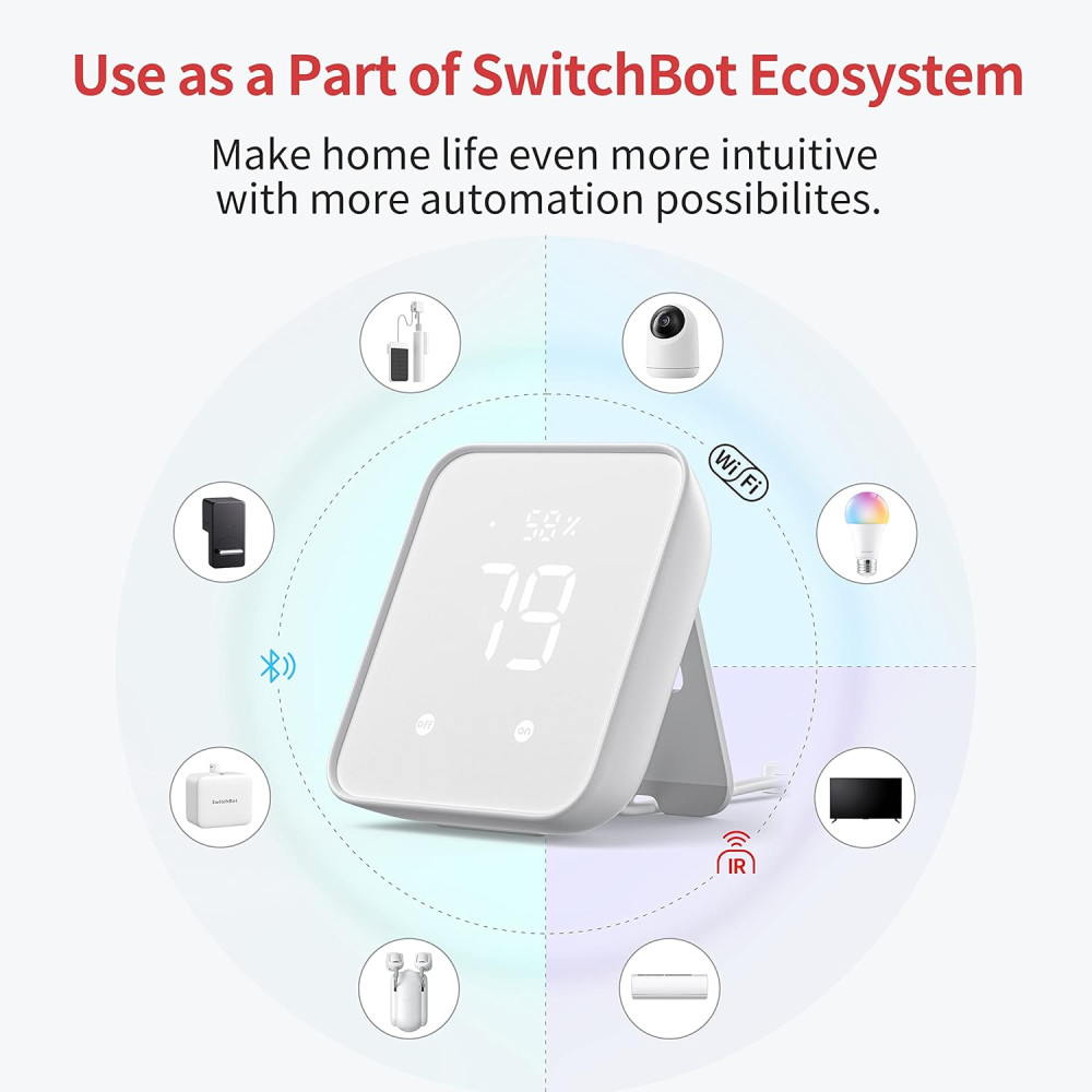  Умный WiFi термометр-гигрометр, ‎Датчик SwitchBot Hub 2 W3202100