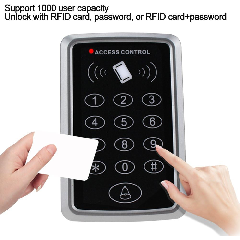 Клавіатура контролю доступу FTSTech з кришкою для електроного замка + 10 шт. RFID брелків