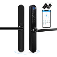 Умный дверной замок Ruveno с отпечатками пальцев, 5в1 (Bluetooth, Wi-Fi, ключ, отпечаток пальца, карта, клавиатура)