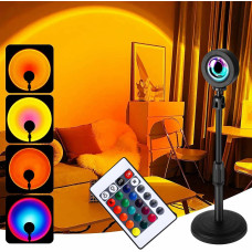 Проекционная лампа заката солнца Sunset Lamp для селфи, 16 цветов