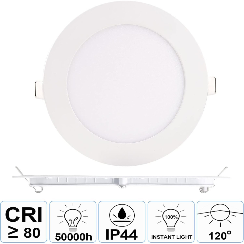 Точечные LED светильники 2 шт. 12 Вт NRGDILY, теплый белый 3000К