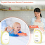 Цифровая Радионяня HelloBaby диапазон 2,4 ГГц до 300 м, Высокочувствительный Аудионянок с микрофоном