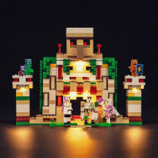 Комплект освещения для Lego Minecraft Крепость Железного Голема 21250