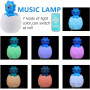 LED ночник аккумуляторный, USB зарядка, 130 мелодий, пульт