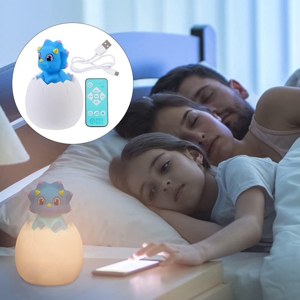 LED ночник аккумуляторный, USB зарядка, 130 мелодий, пульт