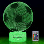 2 шт. 3D-ночник футбольный мяч с пультом DREAMOON, USB, 2 Вт, 16 цветов