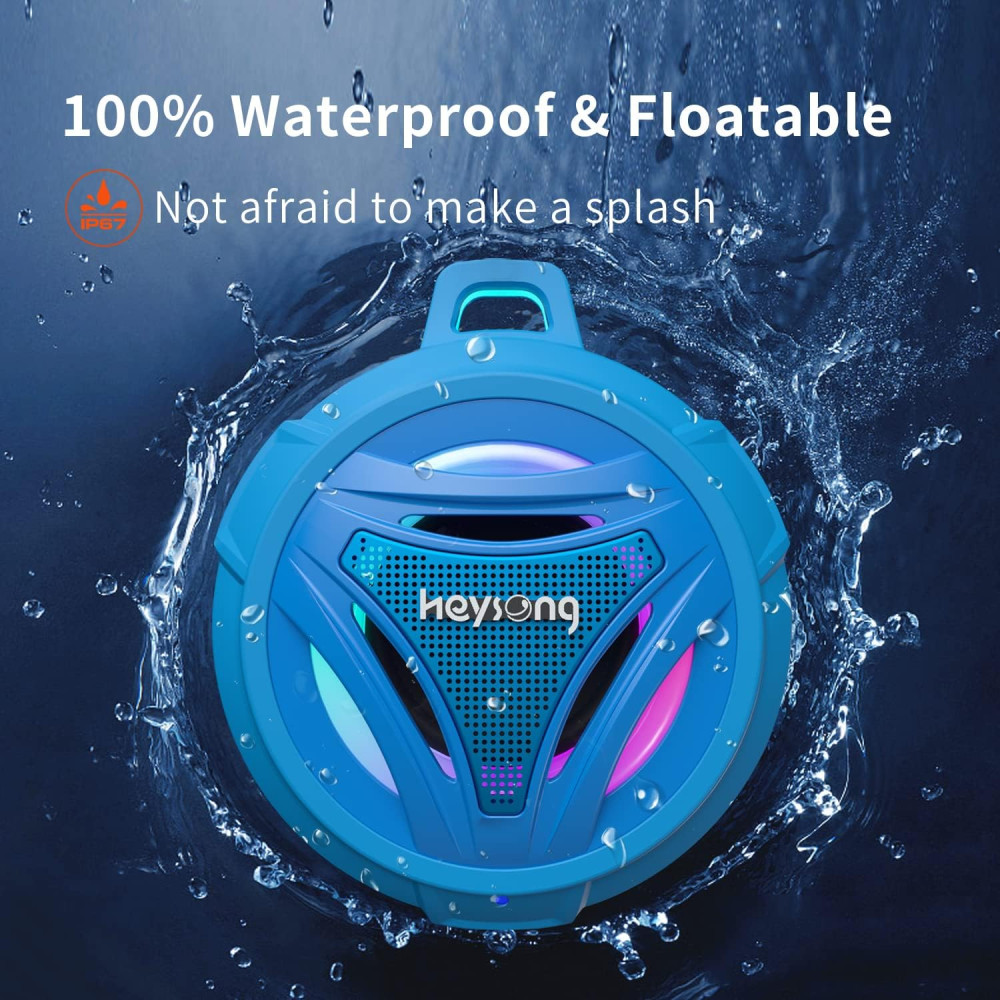 Портативна Bluetooth-колонка HEYSONG Vitality Blue
