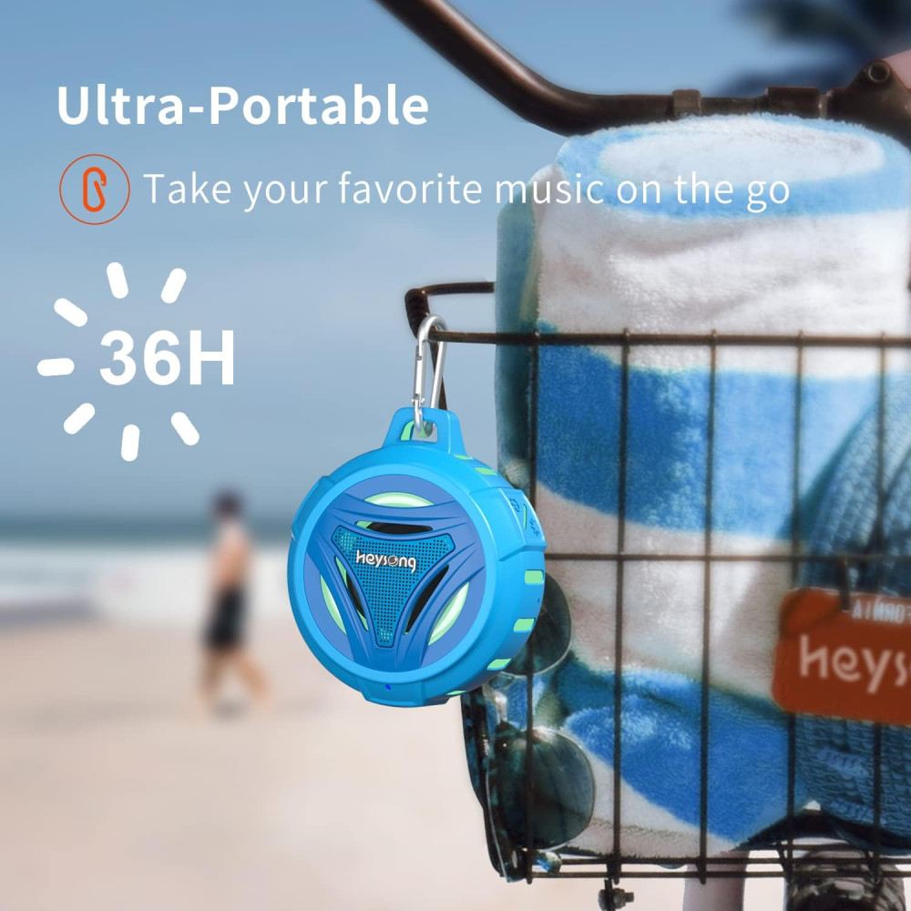 Портативна Bluetooth-колонка HEYSONG Vitality Blue