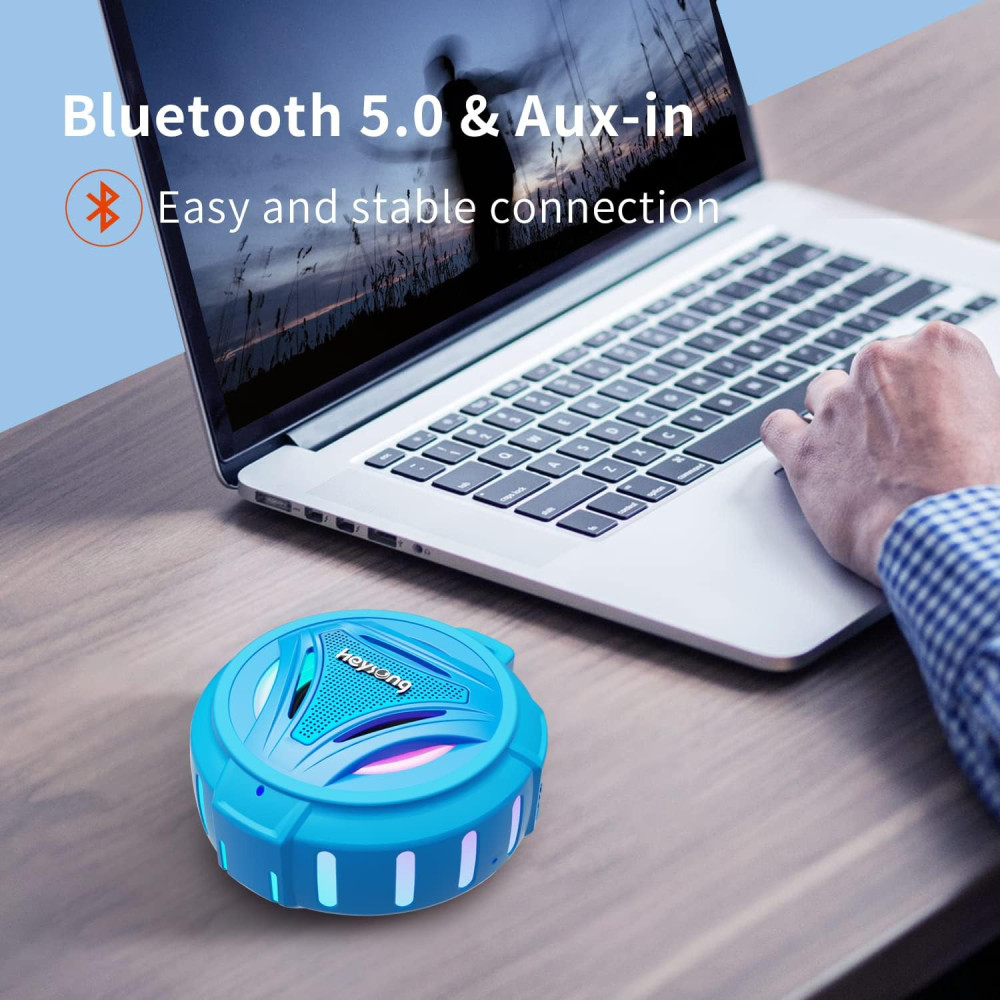 Портативна Bluetooth-колонка HEYSONG Vitality Blue