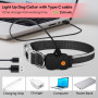 Светящийся ошейник для собак PcEoTllar LED Red (размер S)