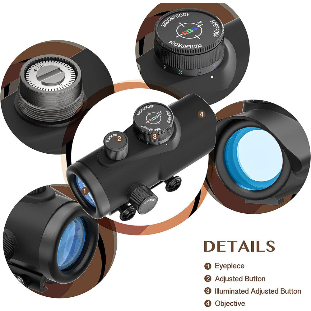 Прицел коллиматорный RED DOT Aomekie 1х30 тактический