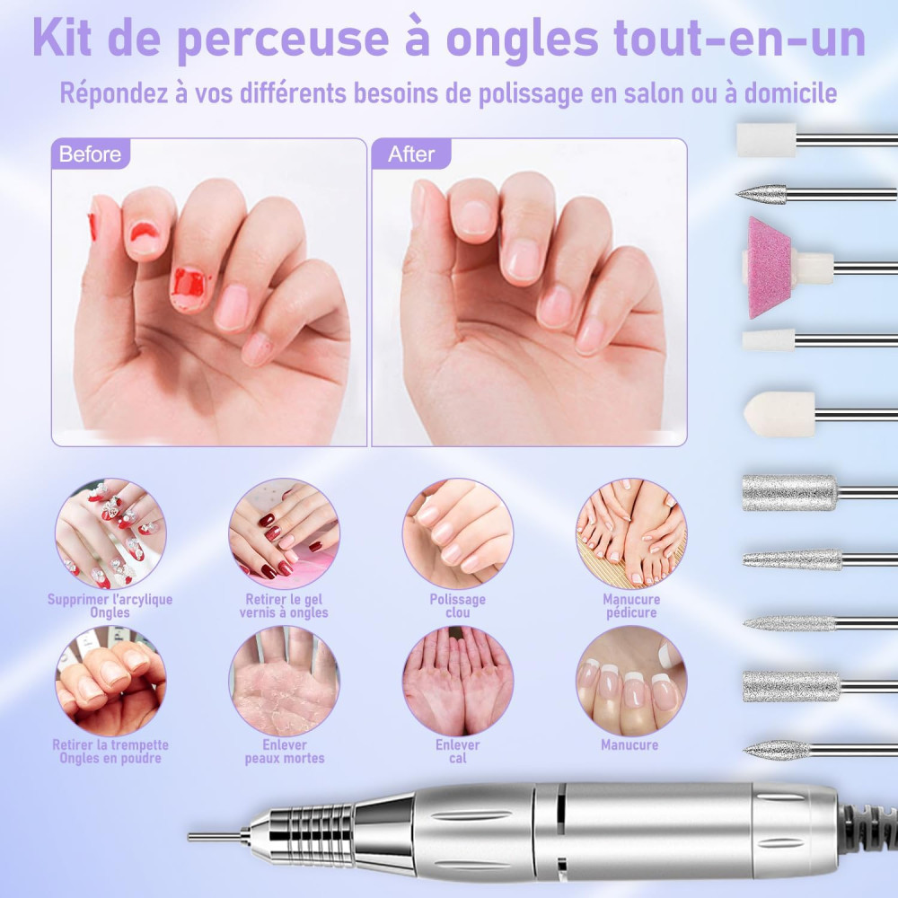 Фрезер для маникюра и педикюра NAILGIRLS 35000 об/мин