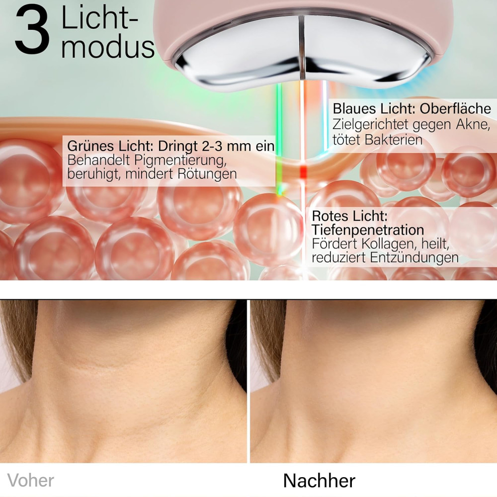 Массажер для лица Rosental Organics EMS Gua Sha