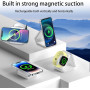 Магнитная беспроводная зарядная станция 3 в 1 для iPhone, Apple Watch и AirPods
