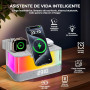 Многофункциональная беспроводная лампа Charmofun 4 в 1 с Bluetooth-колонкой, зарядной станцией и часами