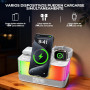 Многофункциональная беспроводная лампа Charmofun 4 в 1 с Bluetooth-колонкой, зарядной станцией и часами