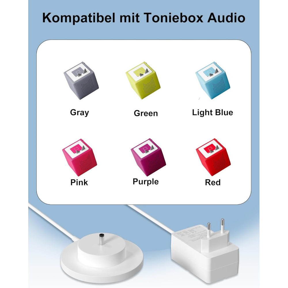 Зарядная станция 9 В POANES для Toniebox с кабелем длиной 1,8 м