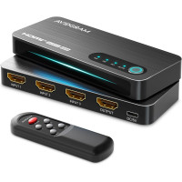 HDMI-переключатель AVIDGRAM 3 в 1 с поддержкой 8K 60 Гц, 4K 120 Гц и пультом дистанционного управления