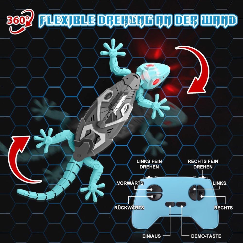 Игрушка-геккон Charmofun Gecko Wall Racer на радиоуправлении