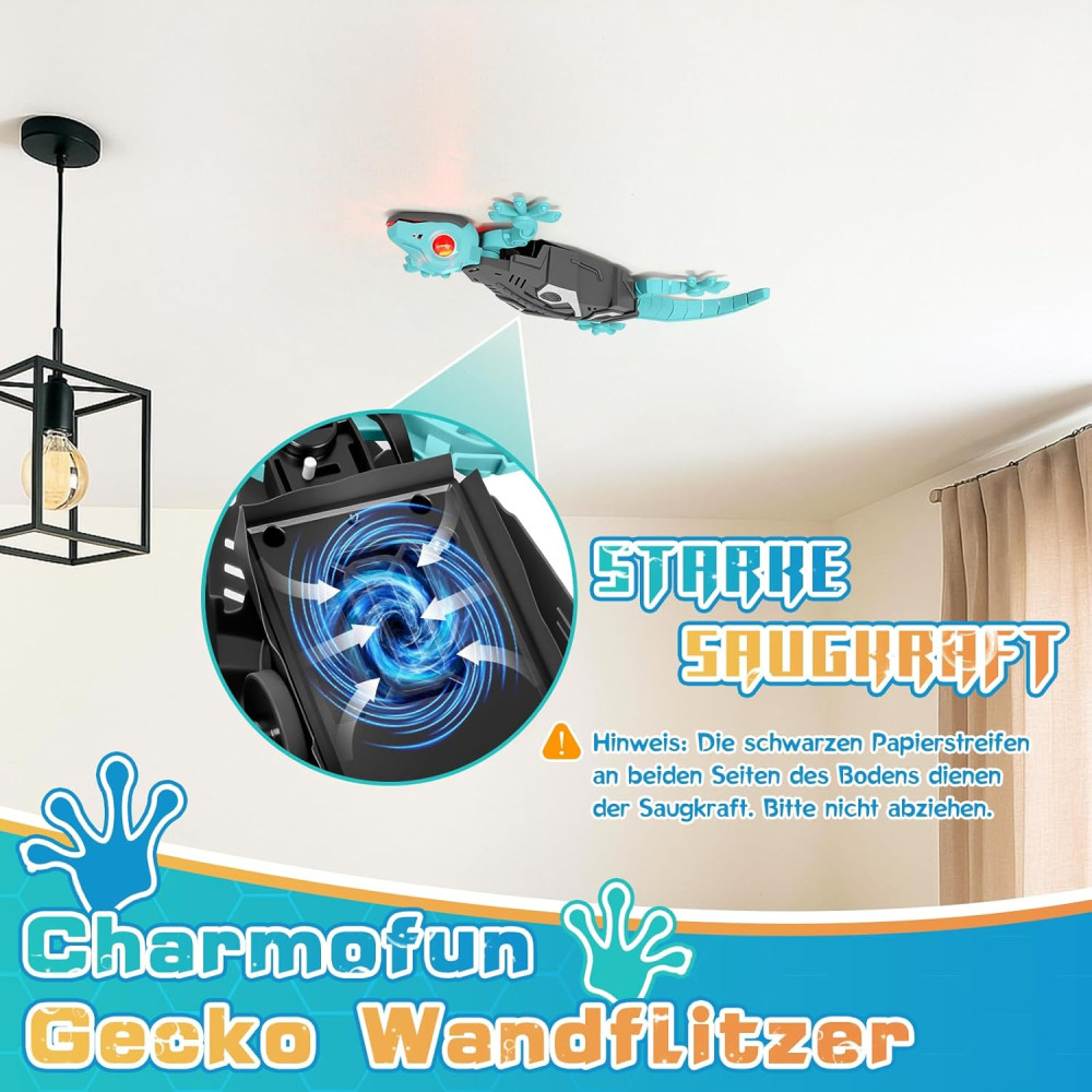 Игрушка-геккон Charmofun Gecko Wall Racer на радиоуправлении