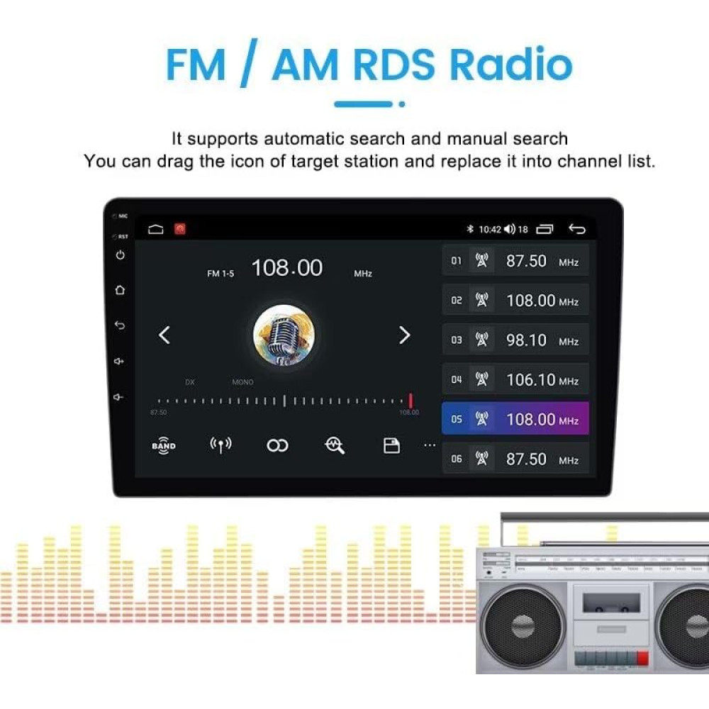 Автомагнитола Biorunn 9" Android для Skoda Octavia 2 A5 2008–2013, 4/64 ГБ, CarPlay/Android Auto