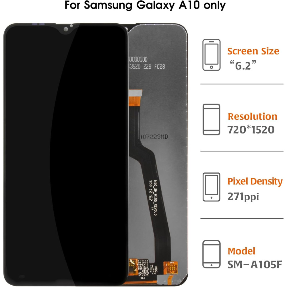 Сенсорный экран с дисплеем A-MIND для Samsung Galaxy A10 (2019) A105, 6,2"