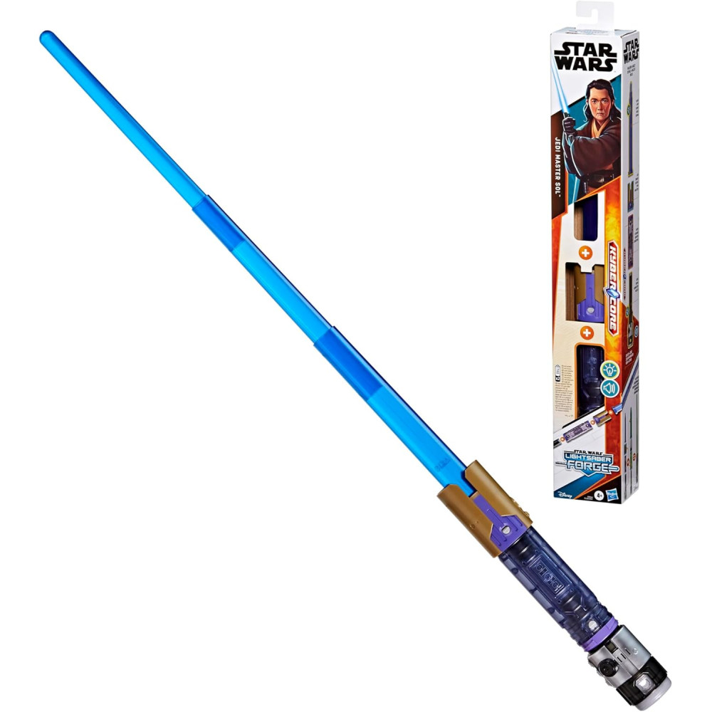 Электронный световой меч STAR WARS Lightsaber Forge Kyber Core Jedi Master Sol 