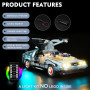 Комплект LED-подсветки BrickBling для LEGO 10300 Back to the Future Time Machine с пультом управления