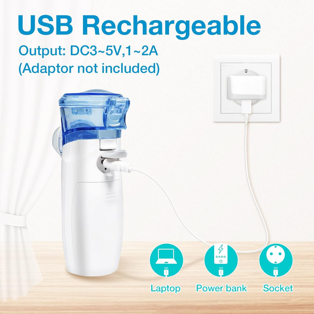 Портативный меш-небулайзер Easy@Home YS35 для детей и взрослых с USB-зарядкой