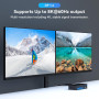 KVM-переключатель VPFET DisplayPort для 2 компьютеров и 2 мониторов
