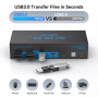 KVM-переключатель VPFET DisplayPort для 2 компьютеров и 2 мониторов