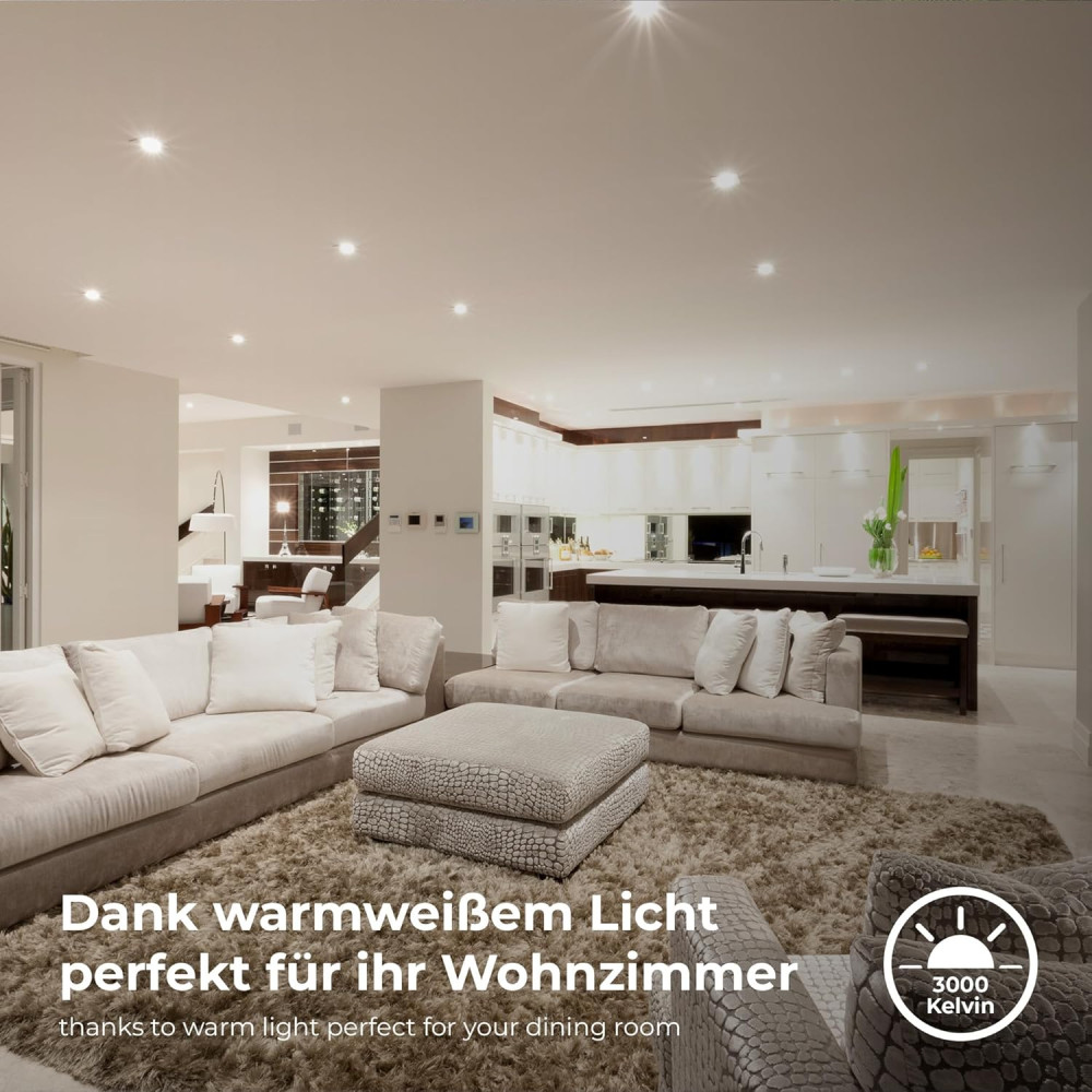 Комплект встраиваемых LED-светильников B.K.Licht, 6 шт