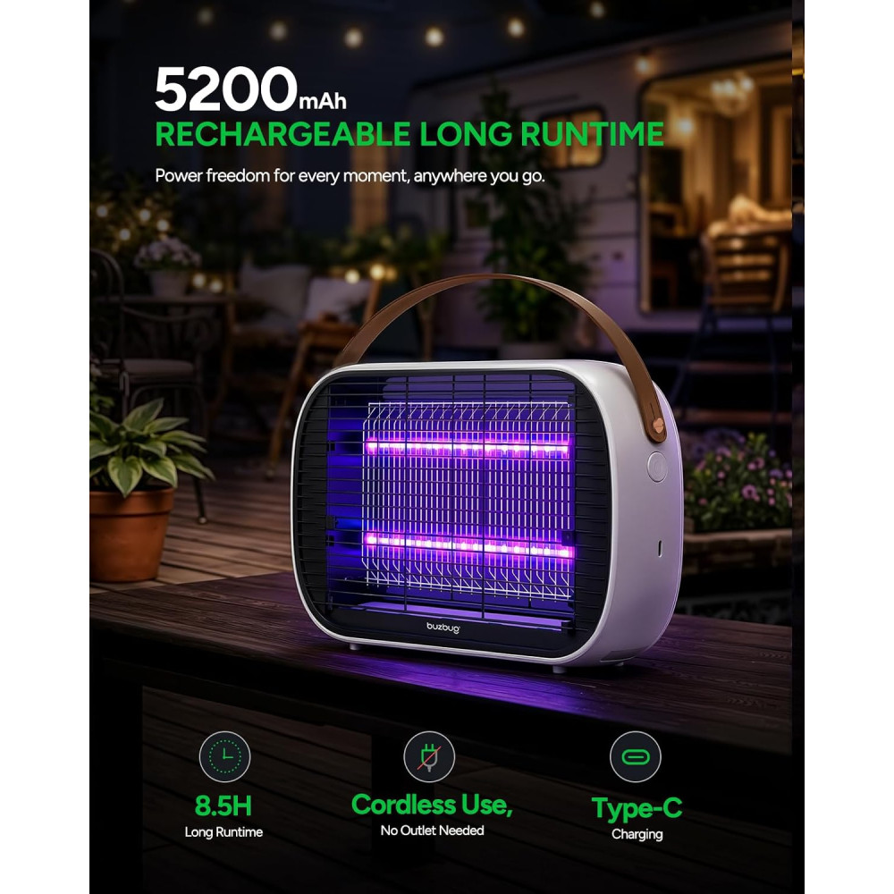 Ловушка для насекомых Buzbug MA015C с аккумулятором 5200 мА·ч
