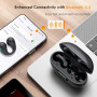 Наушники открытого типа BUABMEQ Open Ear Bluetooth 5.3 с зарядным кейсом