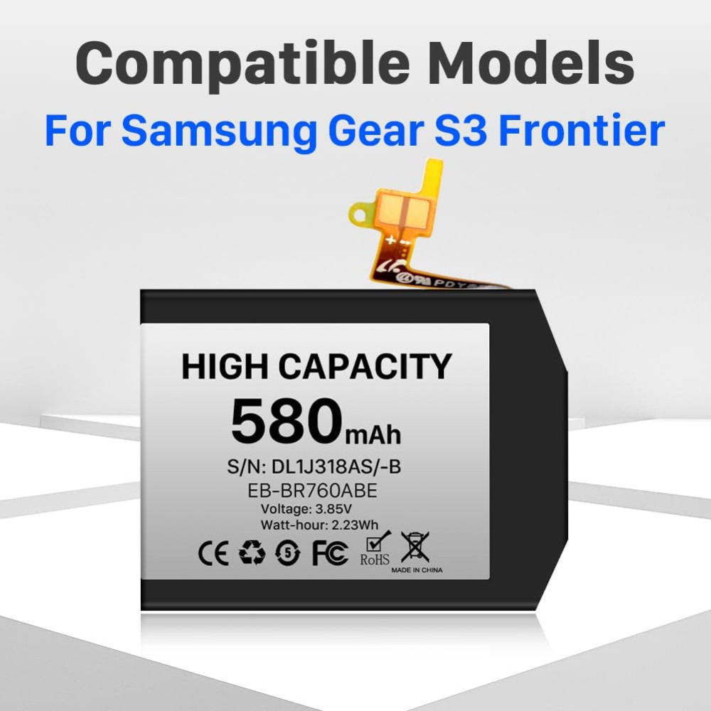 Аккумулятор для Samsung Gear S3 Frontier / Classic 580 мА·ч
