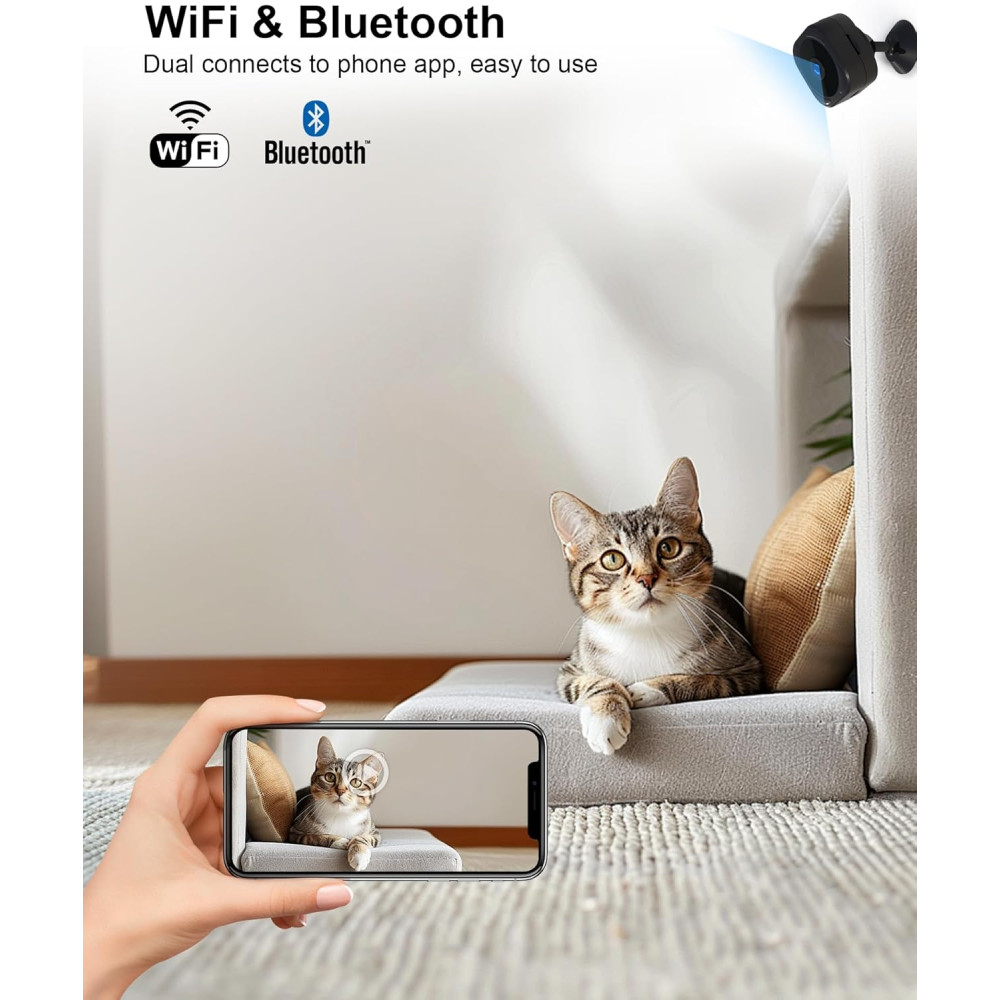 Мини-камера AOBOCAM A12 1080P Wi-Fi для видеонаблюдения