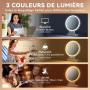 Дзеркало для макіяжу Auxmir з LED-підсвічуванням 30X/1X
