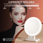 Дзеркало для макіяжу Auxmir з LED-підсвічуванням 30X/1X