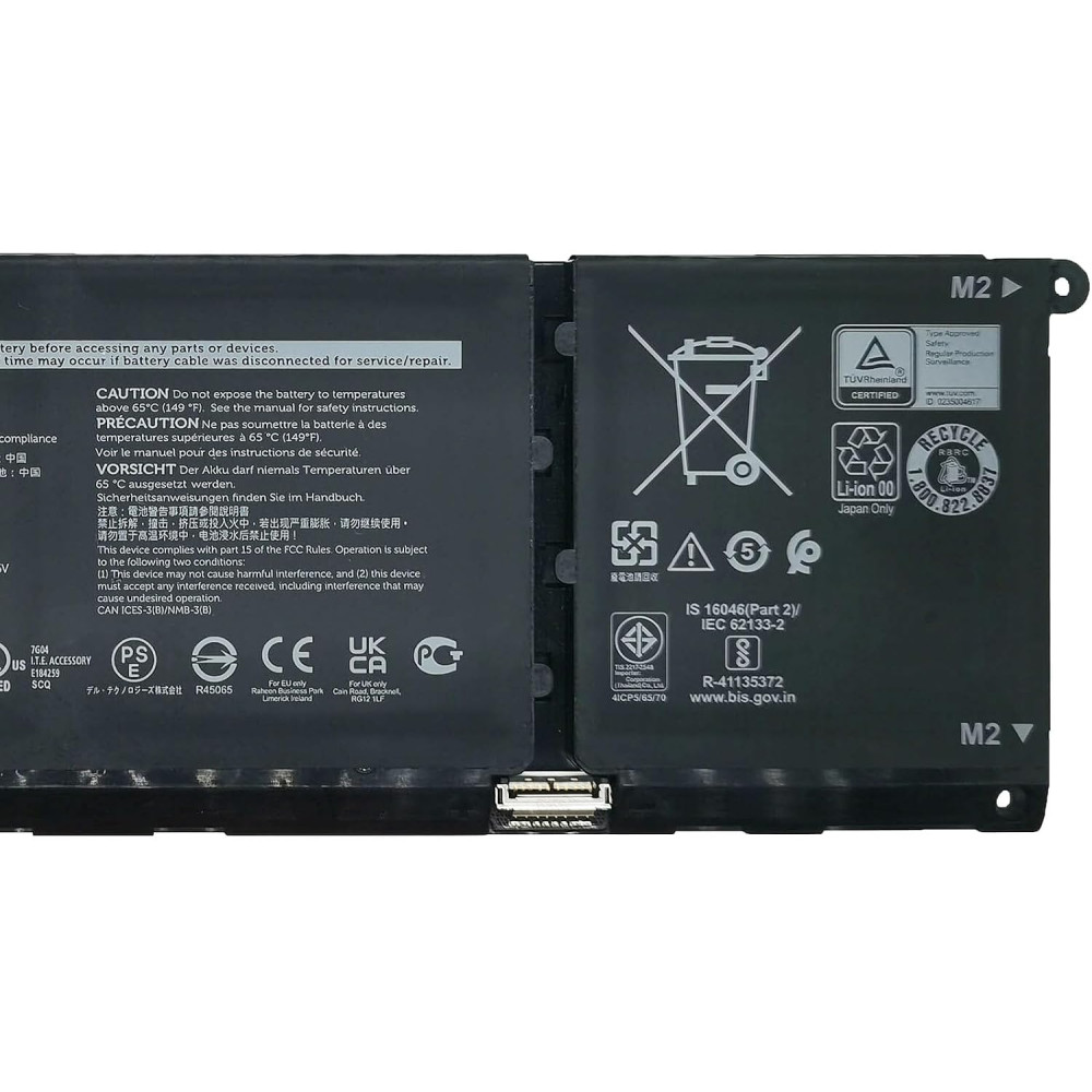 Акумулятор V6W33 для ноутбуків Dell, 54 Вт·год, 3420 мА·год, 15 В