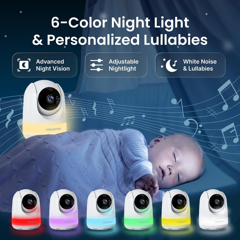 Видеоняня Babysense PRO Full HD с экраном 5,5" и двумя камерами
