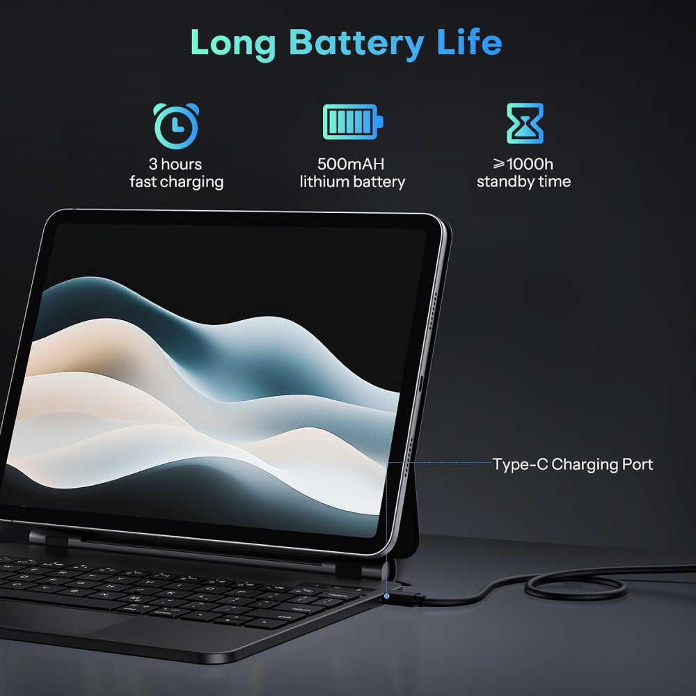 Чехол-клавиатура OMOTON с трекпадом для iPad Pro 11" M5/M4