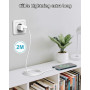 Сетевое зарядное устройство AINPOW 20 Вт с кабелем USB-C – Lightning 2 м для iPhone и iPad