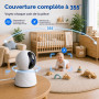 Поворотная Wi-Fi камера видеонаблюдения GUOANVISION US-S800 с 1080p, ночным видением и отслеживанием движения