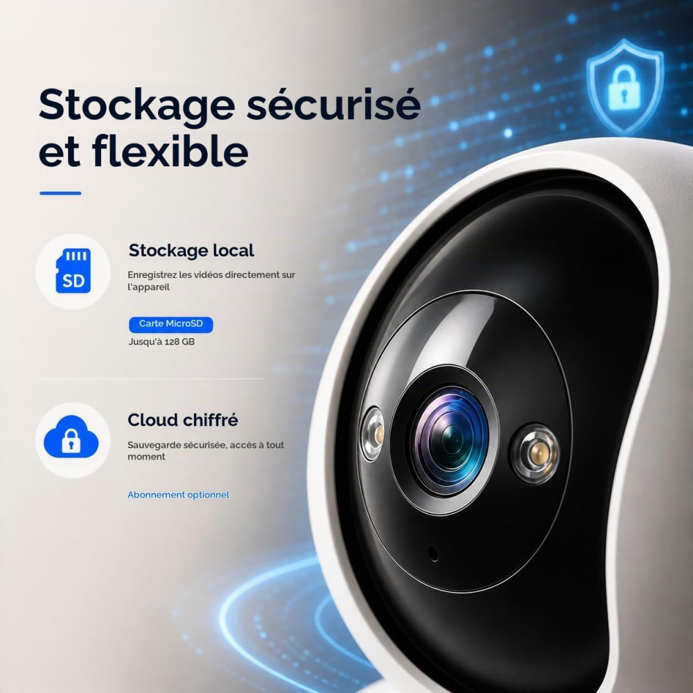 Поворотная Wi-Fi камера видеонаблюдения GUOANVISION US-S800 с 1080p, ночным видением и отслеживанием движения