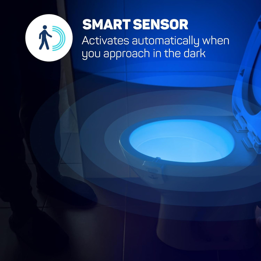 Ночник для унитаза ToiLight с датчиком движения и 8 цветами LED-подсветки