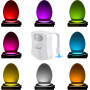 Ночник для унитаза ToiLight с датчиком движения и 8 цветами LED-подсветки