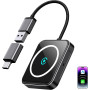 Беспроводной адаптер ecomoment 2-в-1 для Apple CarPlay и Android Auto с USB-A/USB-C