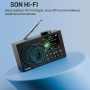 Портативное цифровое радио Mycket DAB/DAB+/FM с Bluetooth 5.0, цветным дисплеем и аккумулятором